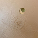 Chair skaï chrome brown