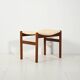 Norwegian teak footstool, 1950s–60s