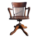 American oak office armchair