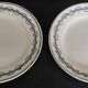 Pair of Gien iron earthenware dessert plates with Austerlitz decor