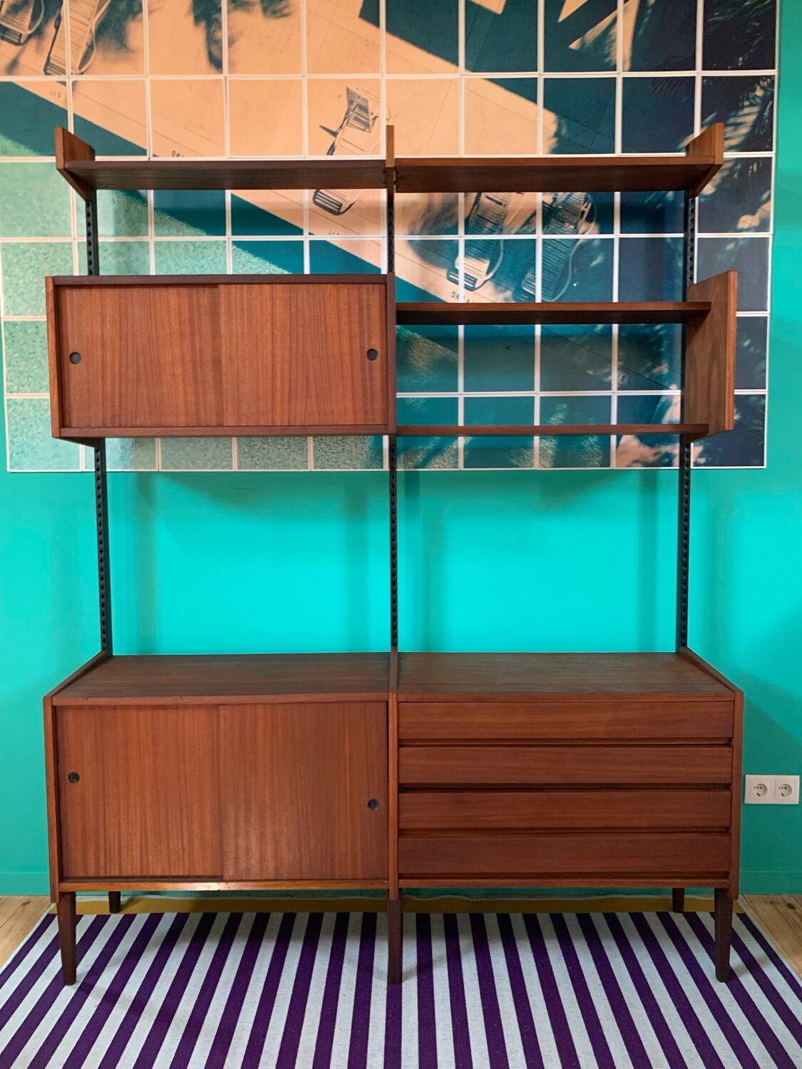 Bibliothèque vintage scandinave Olaio