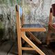 Vintage multicolour Bauhaus-style wooden chair