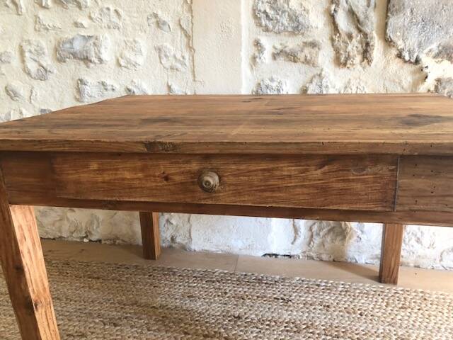 Wooden farmhouse coffee table