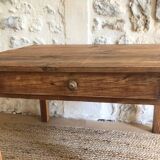 Wooden farmhouse coffee table