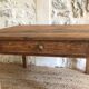 Wooden farmhouse coffee table