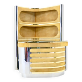 Bar set attributed to Willy Rizzo, 1970s.
