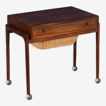 Danish Rosewood Sewing Table By Severin Hansen For Haslev Moelsnedkeri