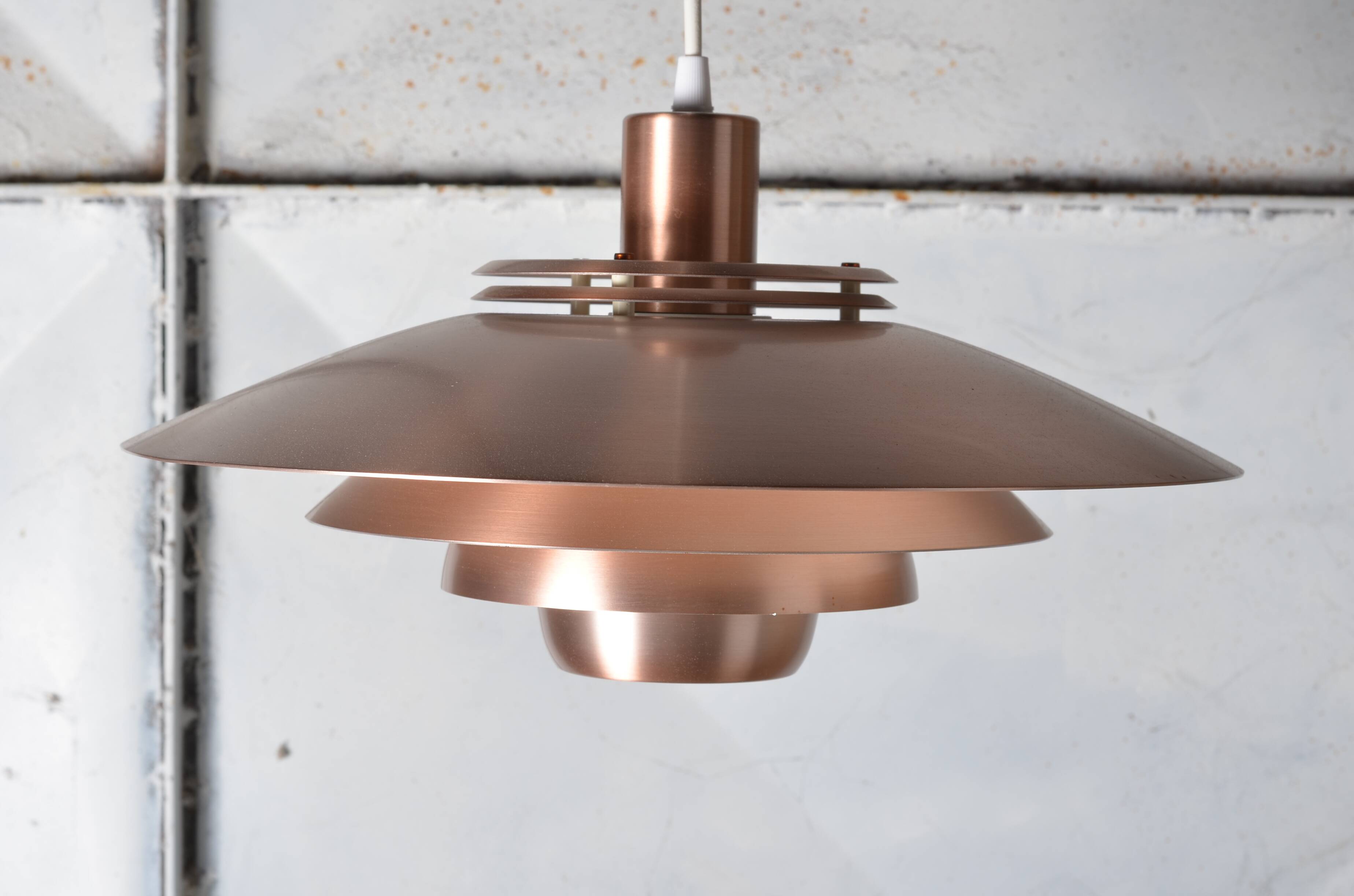 Scandinavian pink copper pendant light