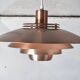 Suspension scandinave cuivre rosé