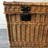 Old rattan trunk