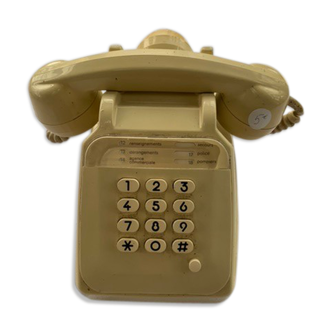 1982 vintage socotel S62 beige phone