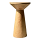 Side table, end of sofa in natural mango monoxyl conical tray H:50cm