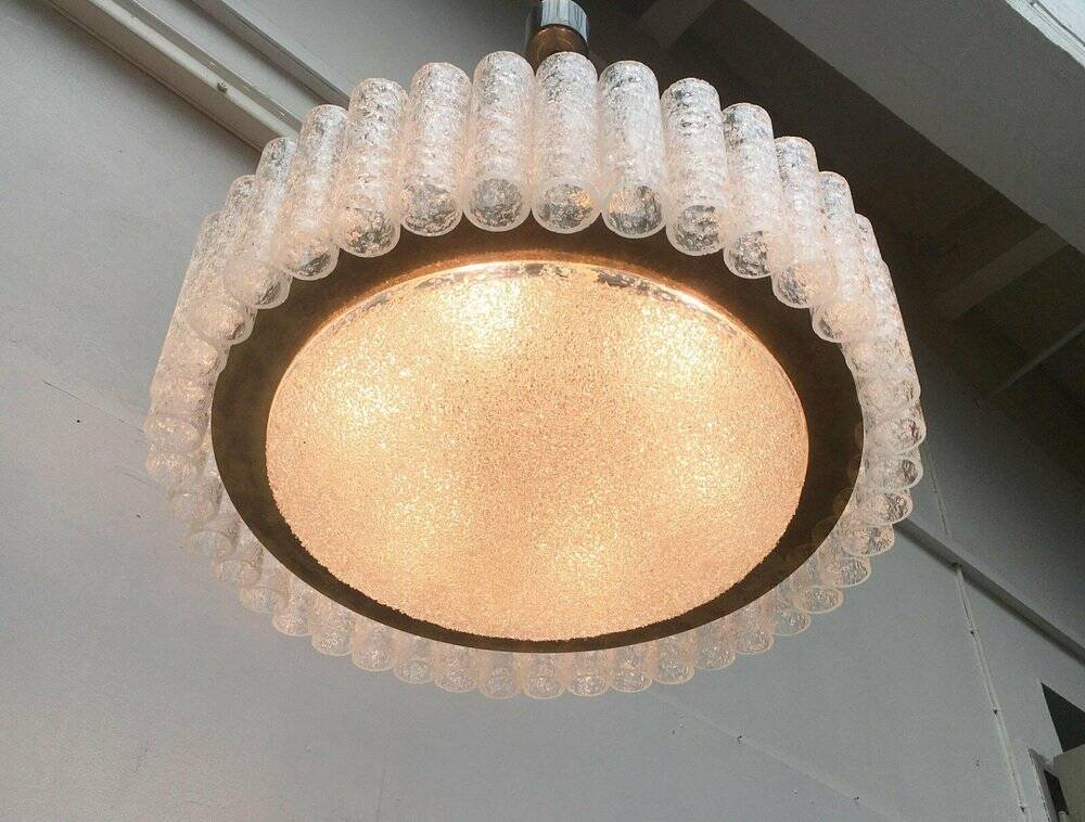 Large German chandelier from the mid-century by Doria Leuchten, 1960s.