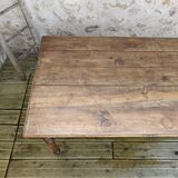 Solid oak farmhouse table