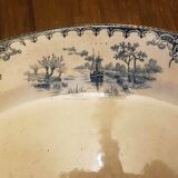 Oval dish in Iron Earth Emile Bourgeois