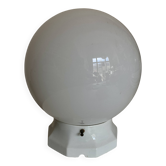 Applique plafonnier XL salle de bain de palace porcelaine et opaline  1950