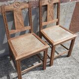 Set of 2 50s bistro chairs