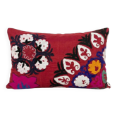 Housse de coussin brodée vintage 51x71 cm