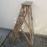 Old painter's stepladder in wood
