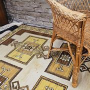 Vintage 1960s wicker rattan armchair
