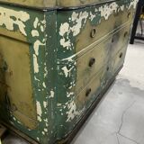 Painted wooden chest of drawers