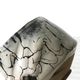 Small bowl or flower pot cover in black and white ceramic, signed, very decorative in excellent condition
