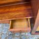 Large bar counter furniture 233 cm buffet in solid cherry wood 1970