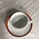 Teapot Pillivuyt and 4 vintage ceramic cups