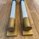 Pair of vintage modernist wall lamps copper, France 1930