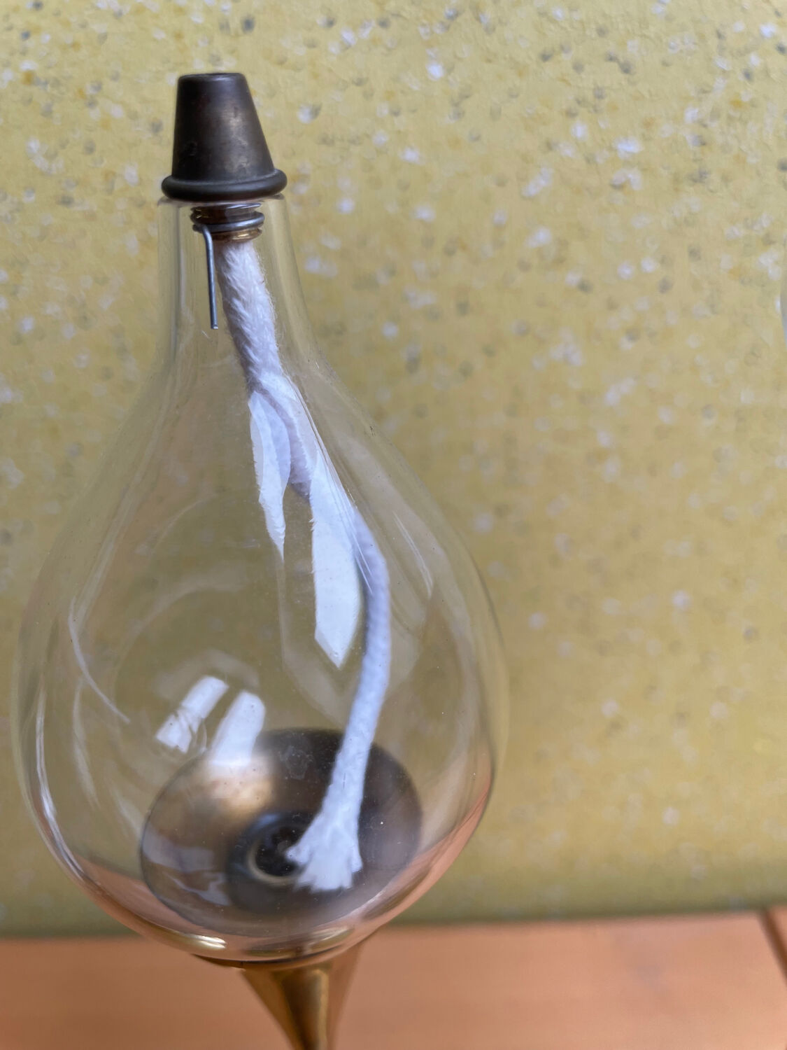 3 oil lamps Freddie Andersen "Clear Drop"