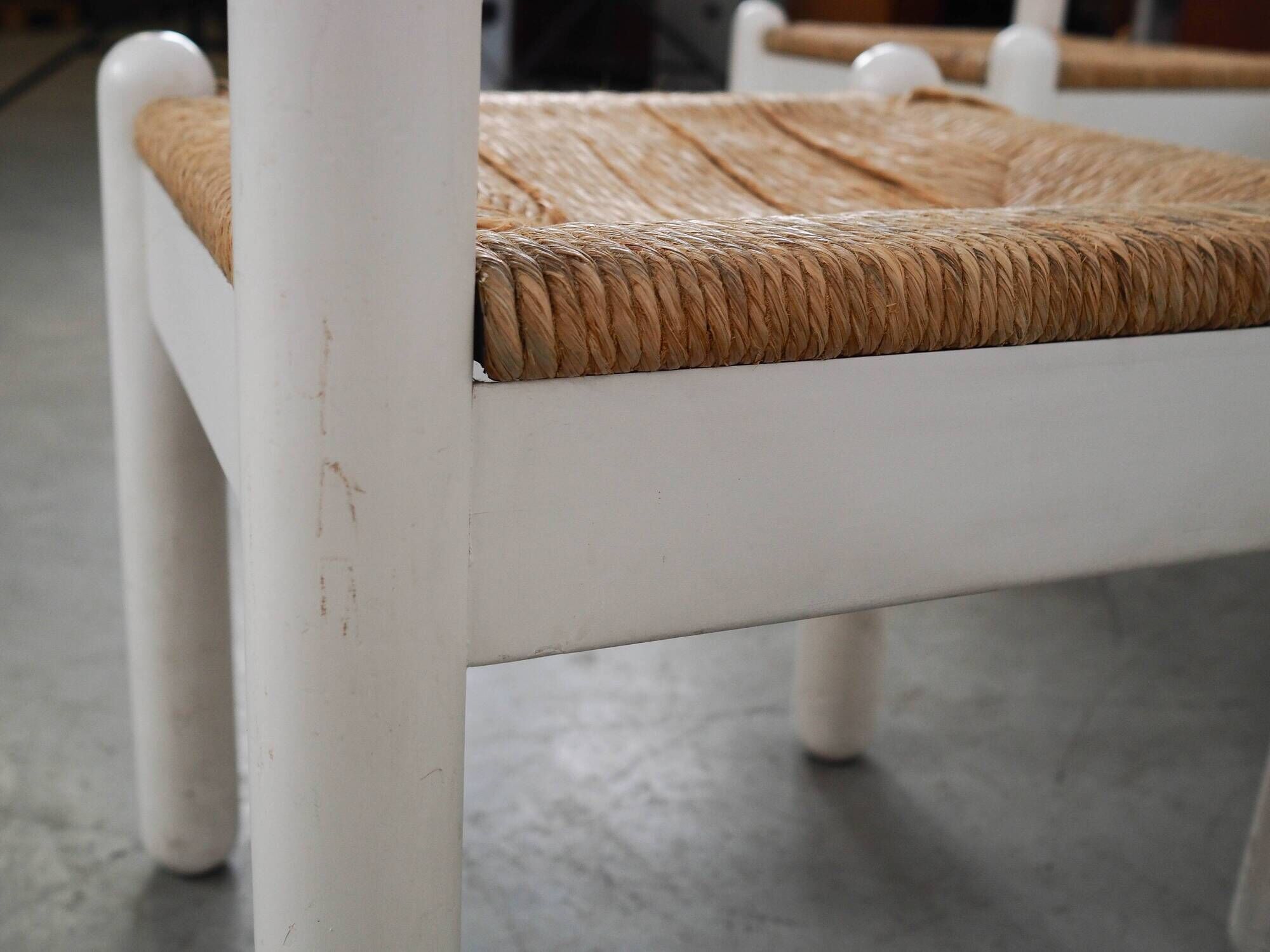 Set of four beechwood chairs, Italian design, 1980s, made in Italy