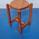 Tabouret en pin massif 1970