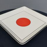 Lot of 6 square plates model Tokyo by Gien H2