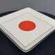 Lot of 6 square plates model Tokyo by Gien H2