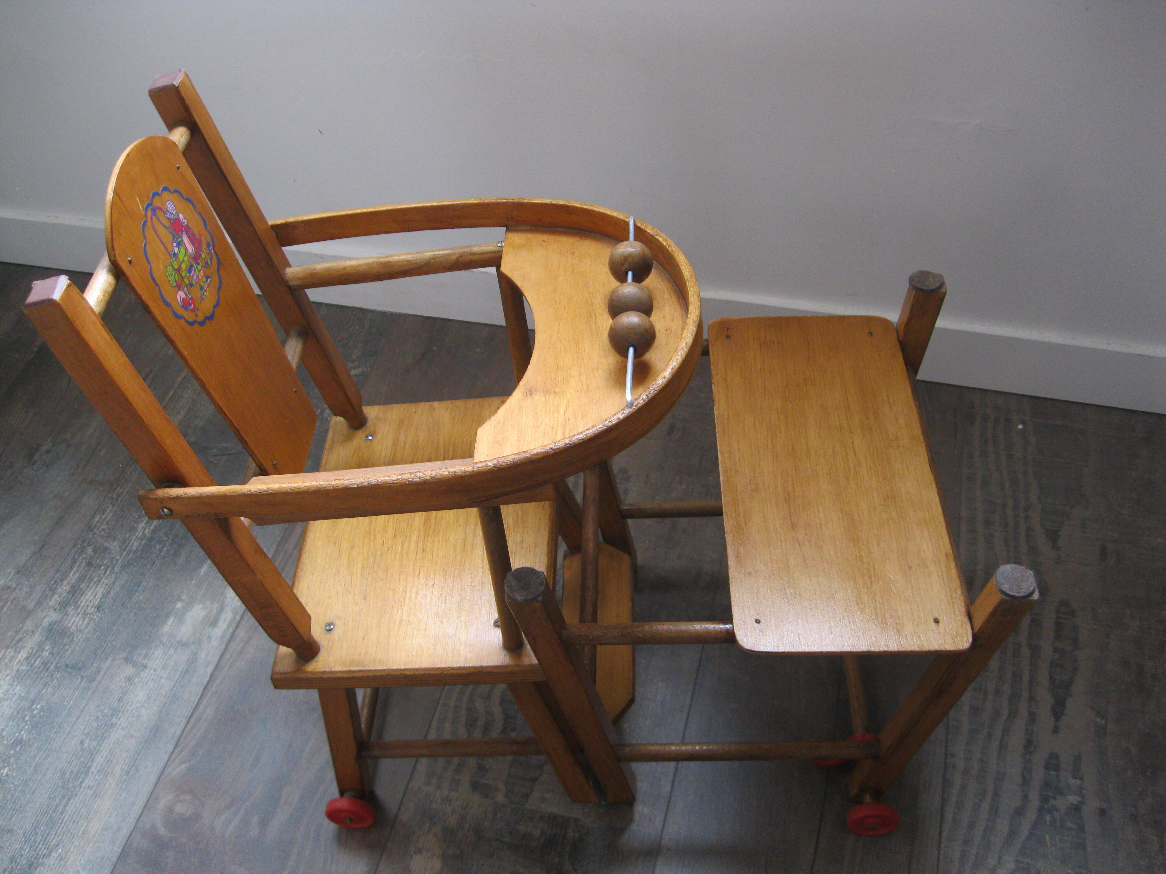 Toy high abacus wooden doll desk desk