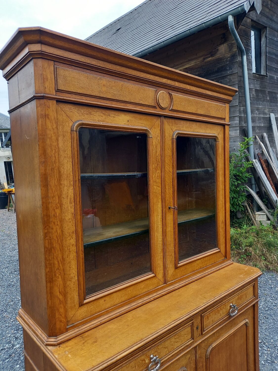 Solid oak sideboard 1900