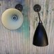 Pair of industrial arm wall lights, 60 years