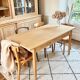 Table vintage année 50 en chêne