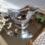 Saucière en métal argenté