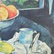 Still life painting in oil
