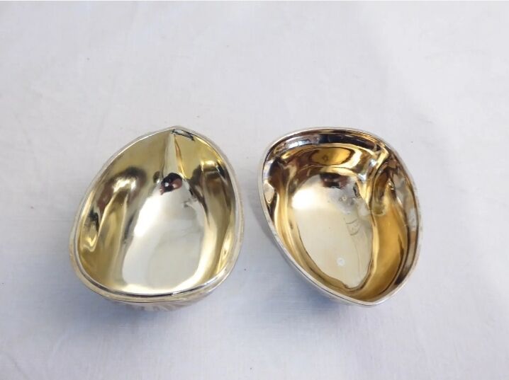 Metal box / silver metal nut shape