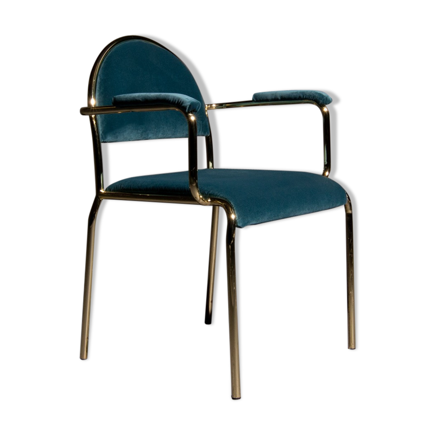 Hollywood Regency chair with or without armrest