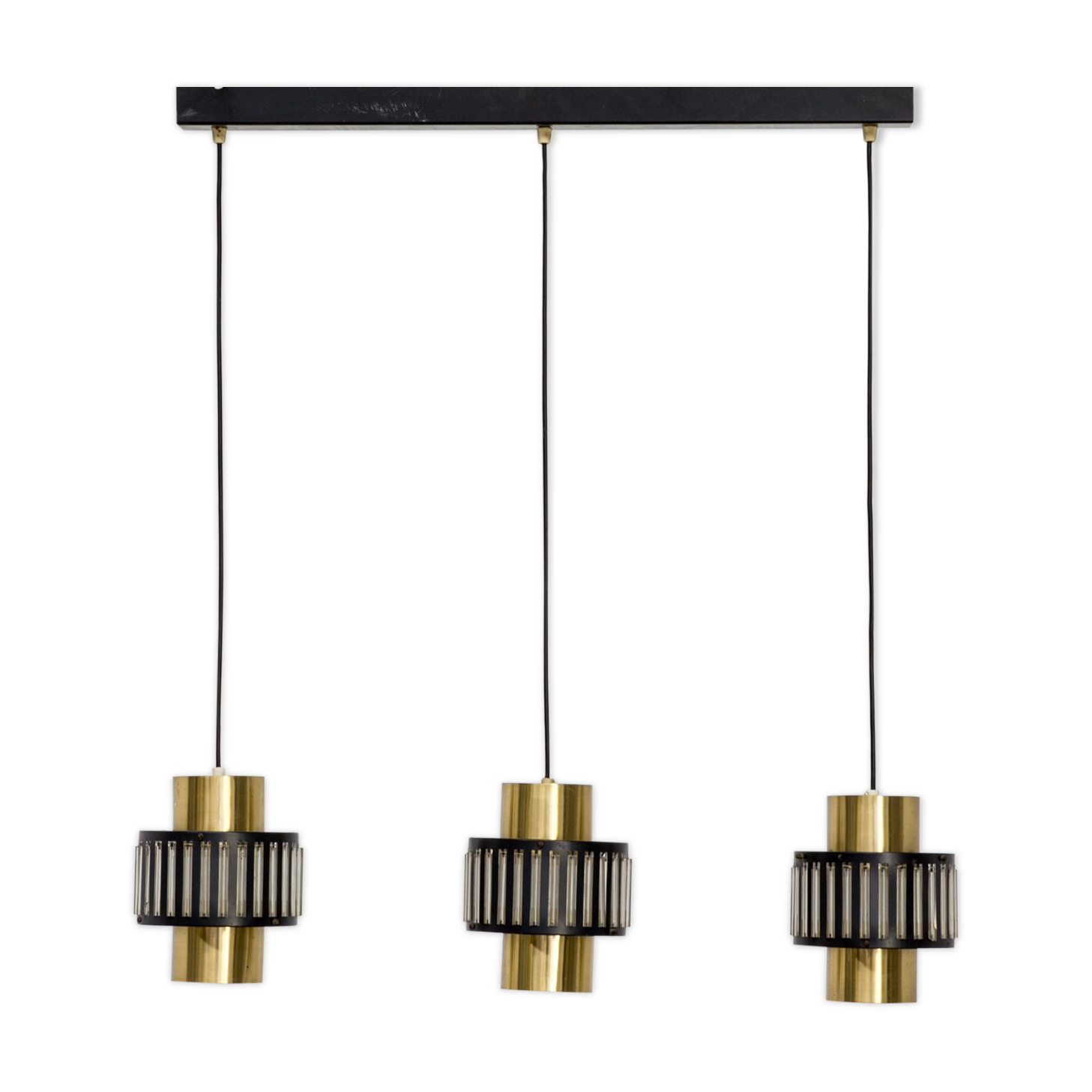 Dutch design metal hanging lamp 70s