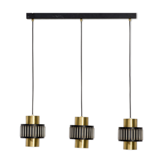 Dutch design metal hanging lamp 70s