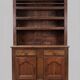 Sideboard, buffet, double body in solid oak Louis XV, Louis Philippe