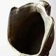 Vintage swan cache-pot/trinket dish in moulded gold-plated brass from the 1970s-80s.