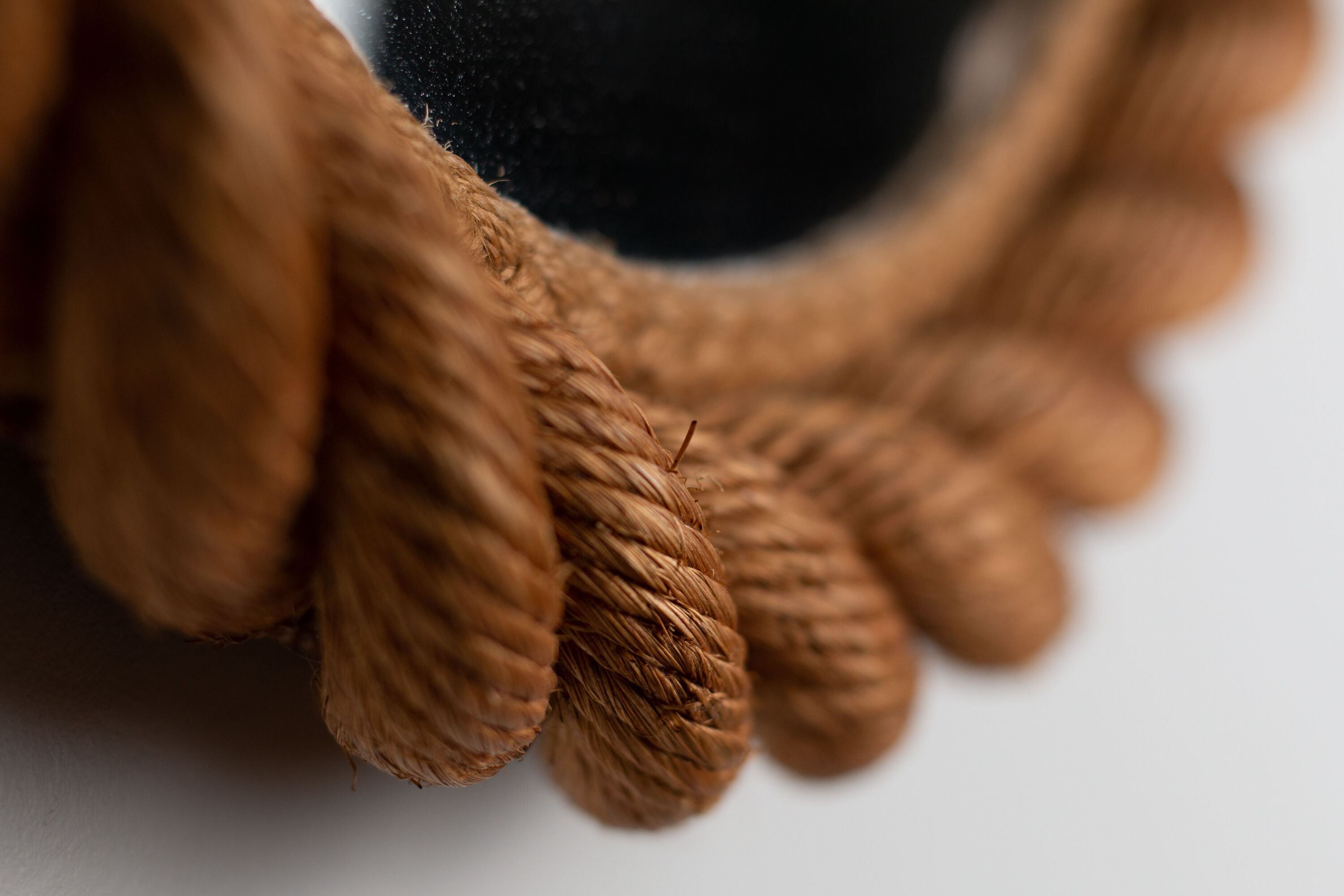 Vintage round mirror 34cm