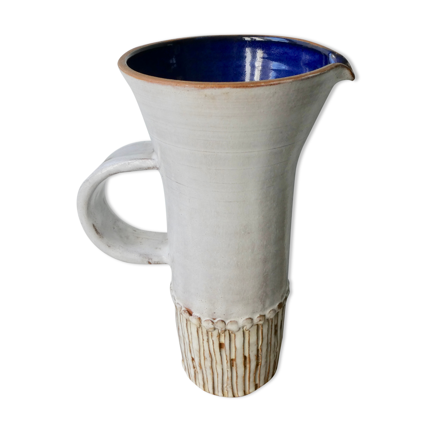 Ceramic pitcher, signed the Argonauts, 50s