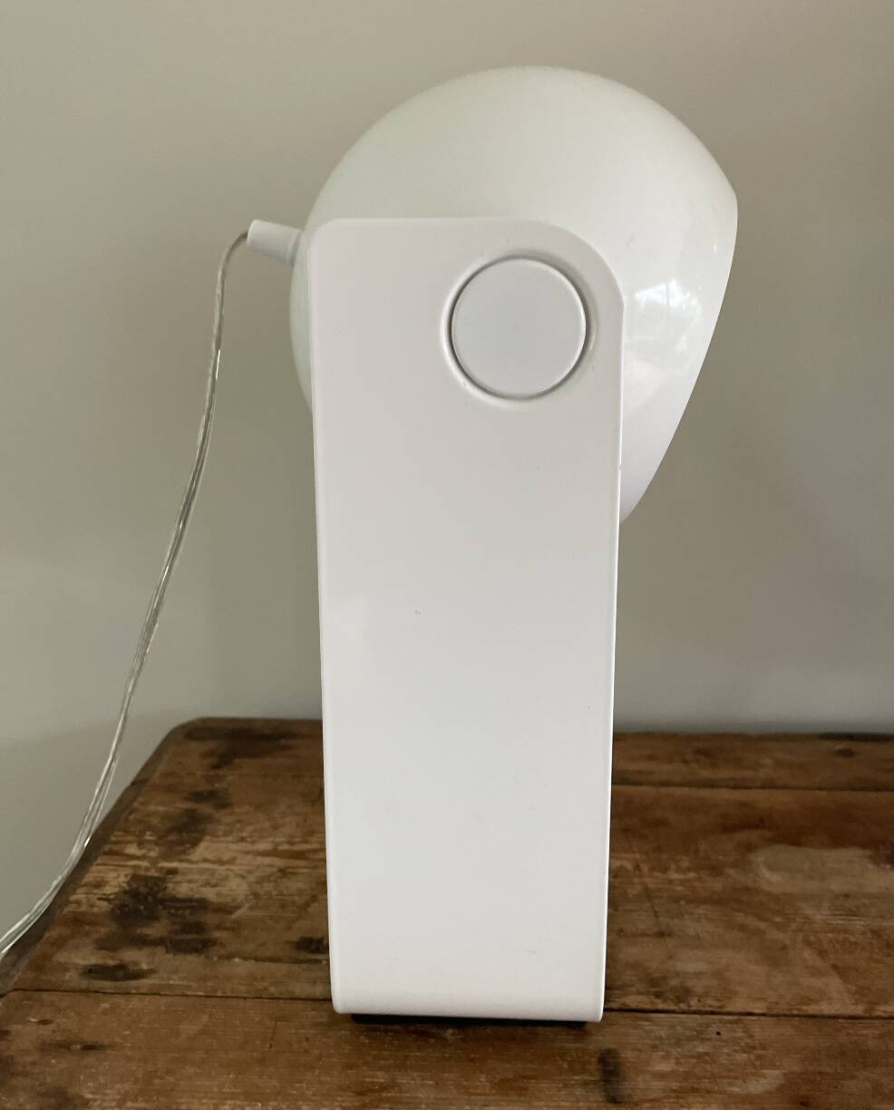 Vintage Table Lamp White Space Age Look Massive 90's design