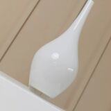 Vintage white milk-glass Salong vase by Johanna Jelinek for IKEA - mouth-blown glass, Scandinavian design